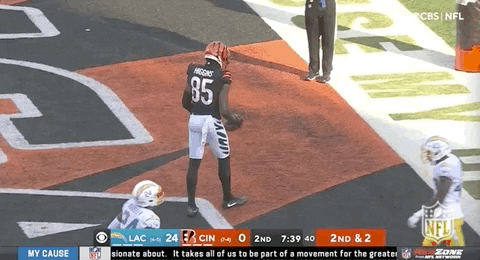 Tee Higgins Thanks God GIF