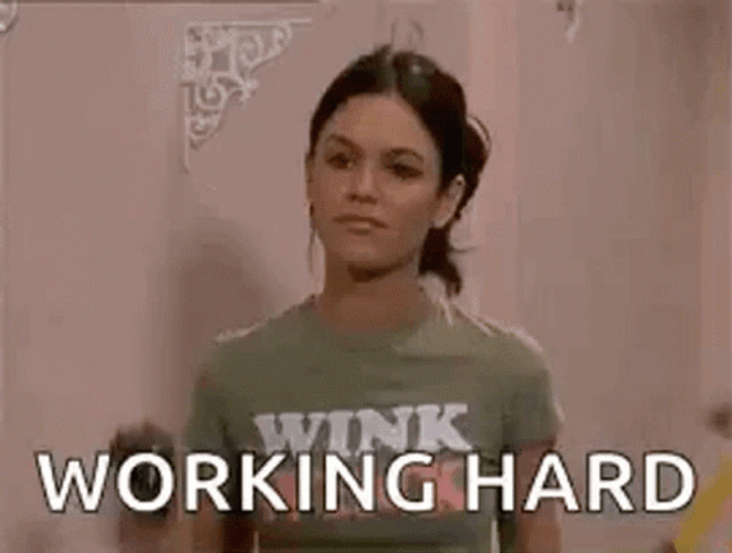 Teen Girl Working Hard GIF