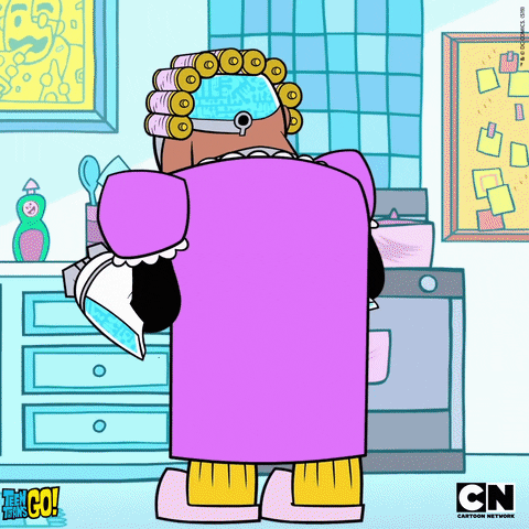 Teen Titans Cyborg Holding Plate Of Waffles GIF