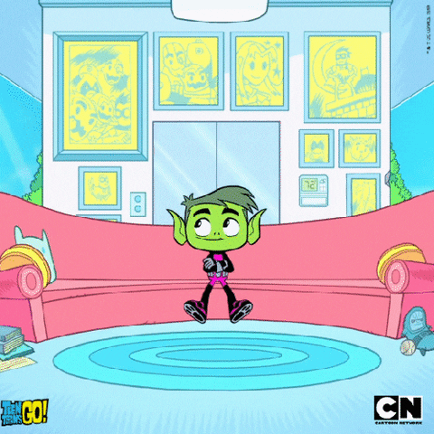 Teen Titans Go Beast Boy Birthday Hat GIF