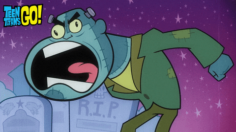 Teen Titans Go Cyborg Shouted So Loudly GIF