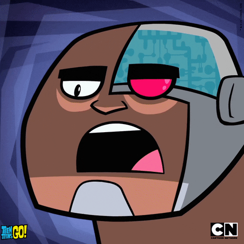 Teen Titans Go Cyborg Talking Seriously GIF