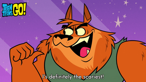 Teen Titans Go Halloween Edition Starring Wolfman GIF