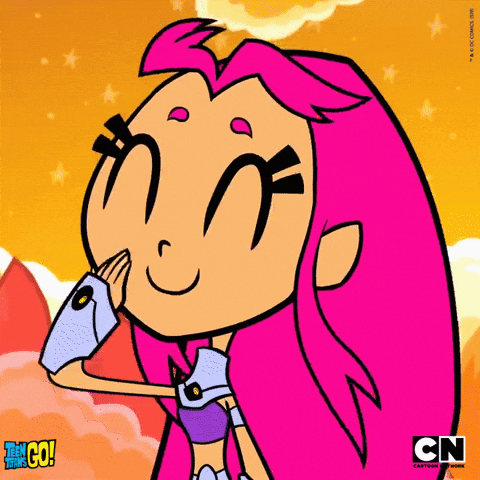 Teen Titans Go Starfire Cute Laugh GIF