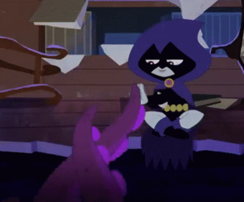 Teen Titans Raven Anime Tentacles Clapping GIF