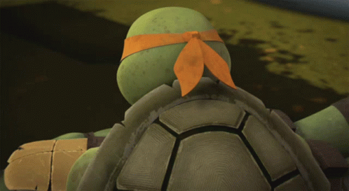 Teenage Mutant Ninja Turtle Blue Eye Close Up GIF