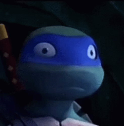 Teenage Mutant Ninja Turtle Blue Mask Sword GIF