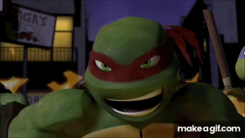 Teenage Mutant Ninja Turtle By Fire GIF