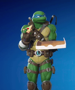 Teenage Mutant Ninja Turtle Holding Bread