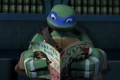 Teenage Mutant Ninja Turtle Reading Comic Book Envy