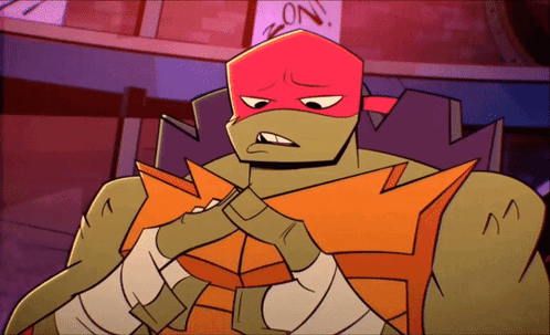 Teenage Mutant Ninja Turtle Red Mask Sad Face GIF