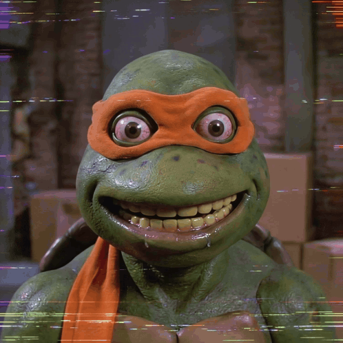 Teenage Mutant Ninja Turtle Saying Nice One GIF