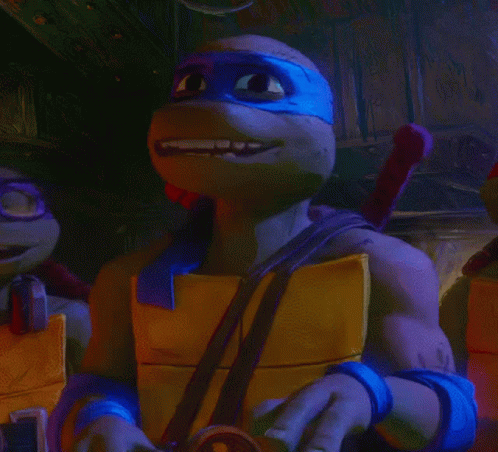 Teenage Mutant Ninja Turtle Smiling Blue Bandana