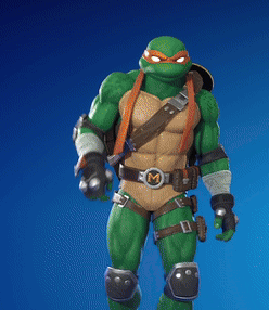 Teenage Mutant Ninja Turtle With Boombox On Lap GIF