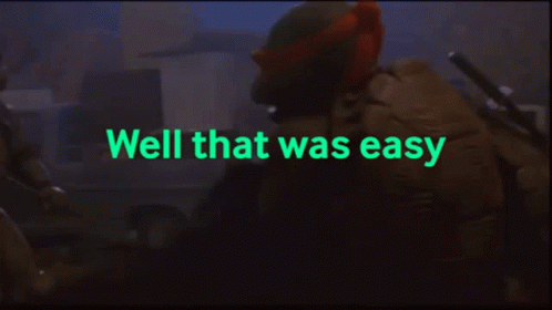 Teenage Mutant Ninja Turtles That Was Easy GIF