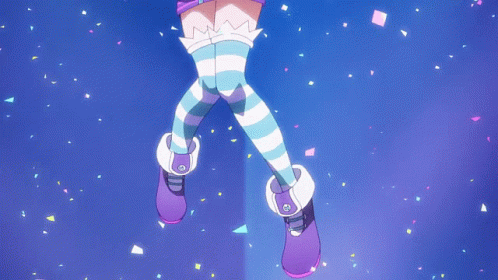 Teenage Neptune Under Falling Confetti GIF