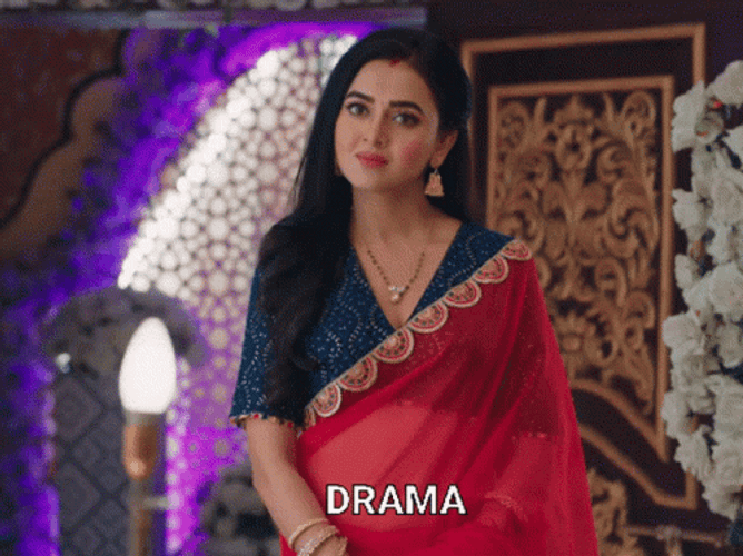 Tejasswi Prakash Stunning Drama Look GIF
