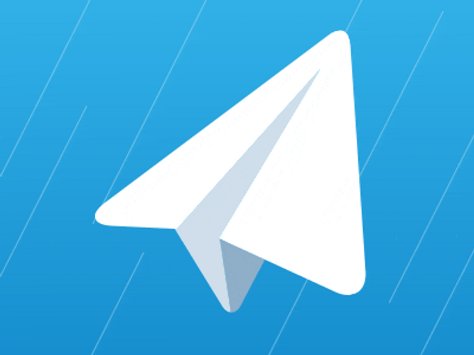 Telegram Logo Raining Animation GIF 