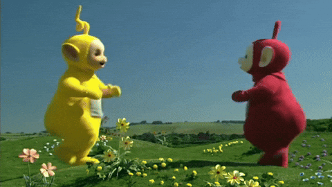 Teletubbies Chest Bump GIF