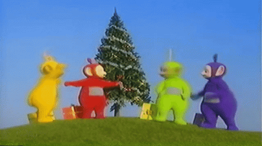 Teletubbies 4 friends animated GIF