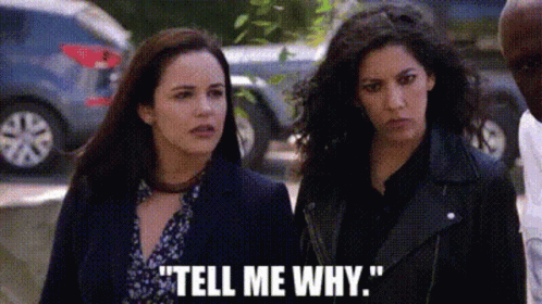 Tell Me Why Brooklyn Nine Nine Amy Santiago GIF