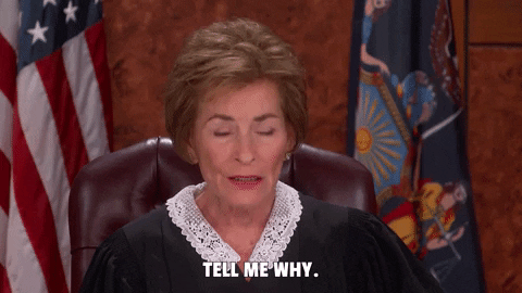 Tell Me Why Judge Judy GIF