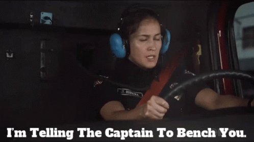 Telling The Captain To Bench GIF