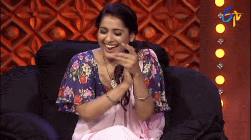 Telugu Jabardasth Rashmi Gautam Clapping GIF