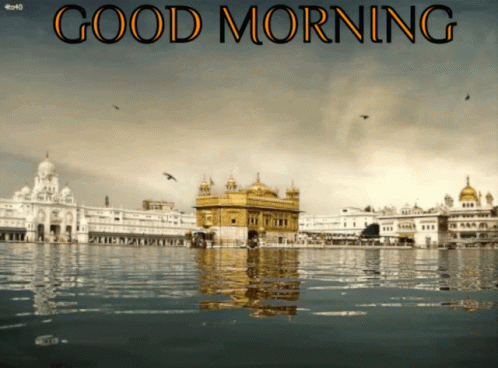 Temple in Water Good Morning