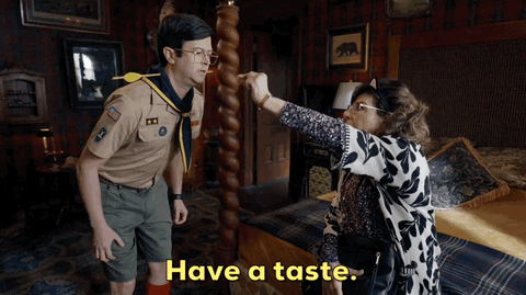 Tempting Caroline Aaron Have A Taste GIF