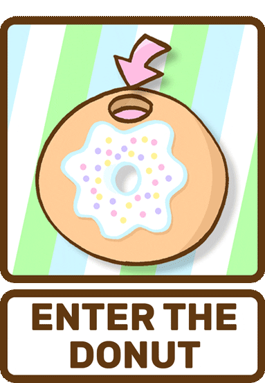 Tempting To Enter The Donut GIF