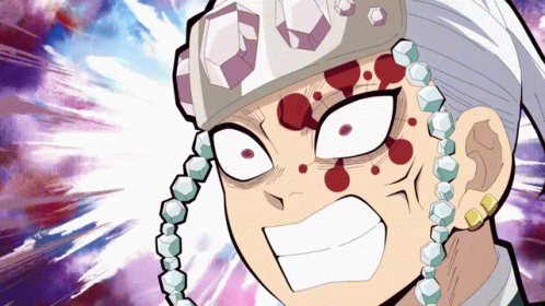 Tengen Uzui Screaming Insane GIF