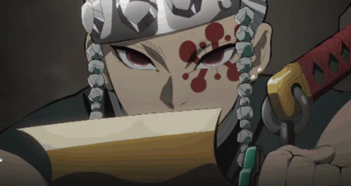 Tengen Uzui Smokey Mouth GIF