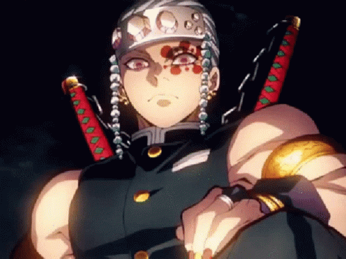Tengen Uzui Serious Look GIF
