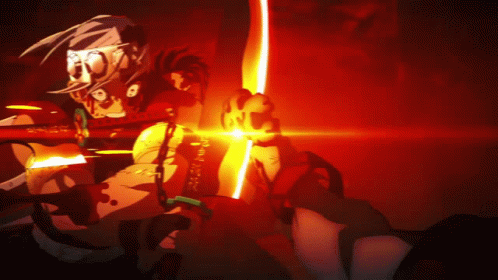 Tengen Uzui Holding Big Blade GIF