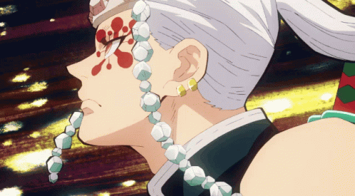 Tengen Uzui Posing While Showing Power GIF