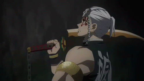 Tengen Uzui Vs Gyutaro Sword GIF