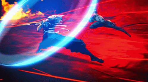 Relentless Fighting Tengen Vs Gyutaro Demon Slayer GIF