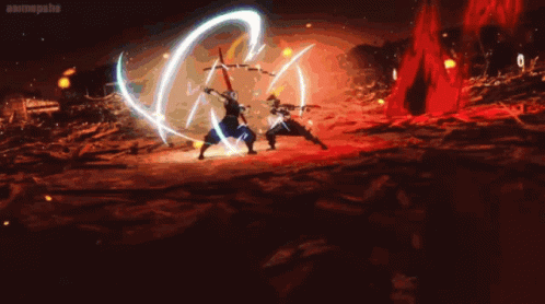 Violent Struggle Tengen Vs Gyutaro Demon Slayer GIF