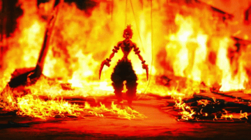 Tengen Vs Gyutaro Blazing Inferno Demon Slayer GIF
