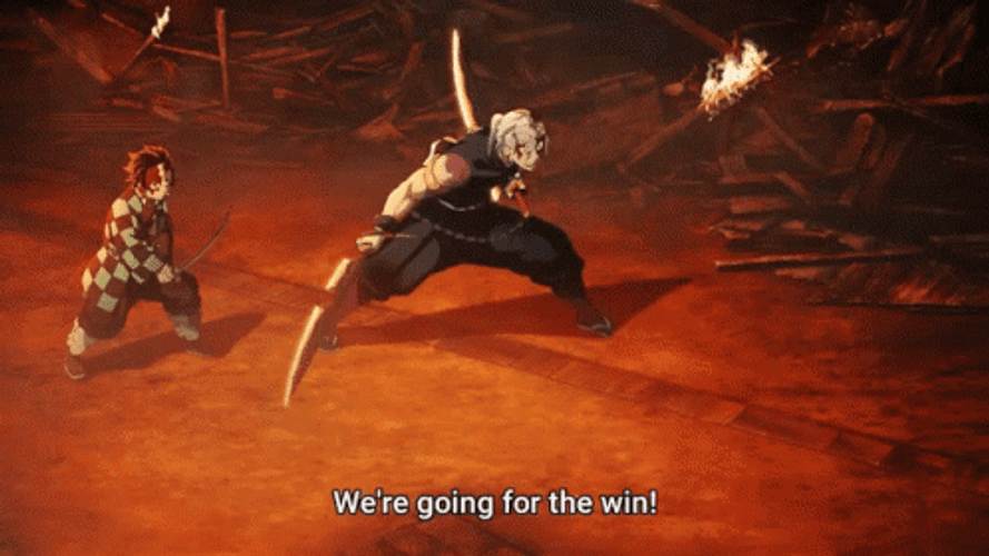 Tengen Vs Gyutaro Going For The Win GIF