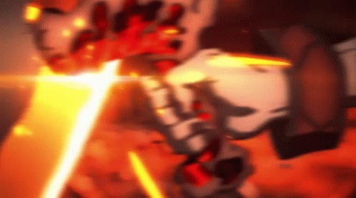 Tengen Vs Gyutaro Slow Motion Sword Slash GIF