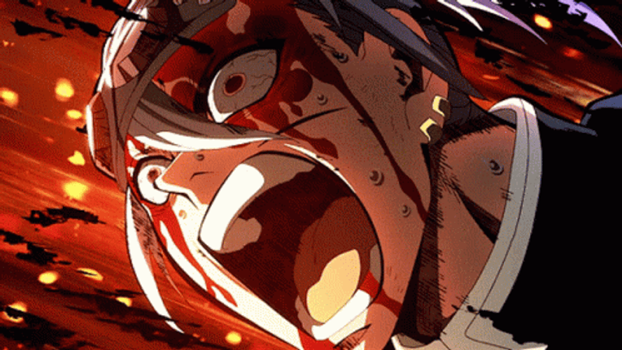 Tengen Vs Gyutaro Vicious Bloody Combat GIF
