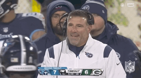 Tennessee Titans Coach Mike Vrabel Smiling GIF