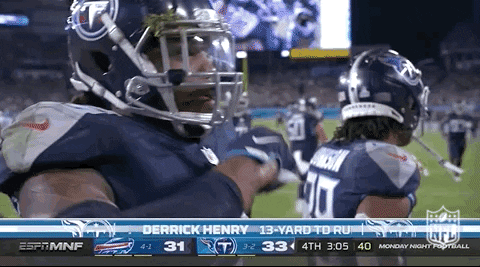 Tennessee Titans Derrick Henry Blowing Kiss GIF