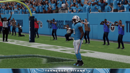 Tennessee Titans Player Celebrating Touchdown GIF