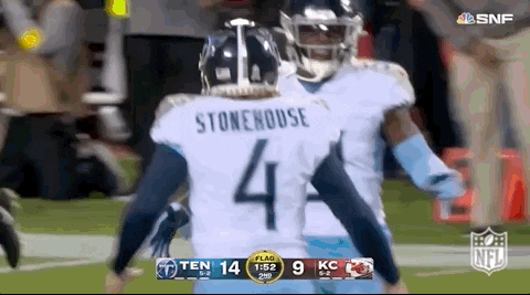 Tennessee Titans Ryan Stonehouse Running GIF