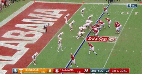 Tennessee vs Alabama Football Score 28-28