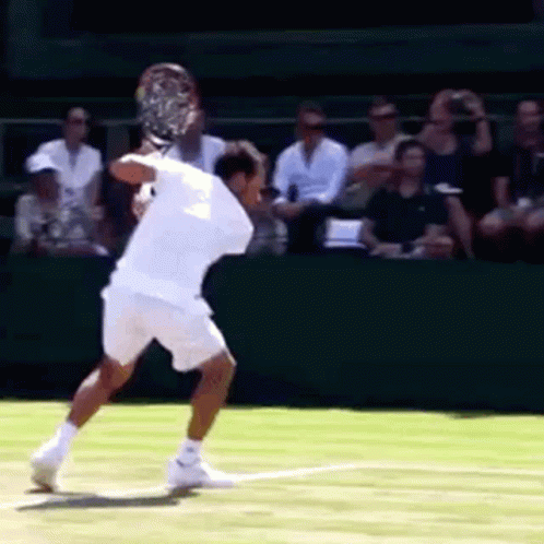 Tennis Backhand Swing And A Miss GIF