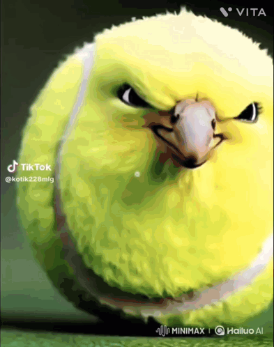 Tennis Ball Bird On TikTok GIF